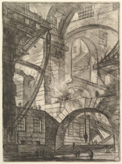 The Smoking Fire, from Carceri d