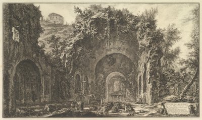 The So-Called Grotto of Egeria (View of the Fountain and Caves of Egeria outside the Porta Capena) by Giovanni Battista Piranesi