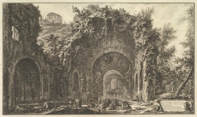 The so-called Grotto of Egeria by Giovanni Battista Piranesi