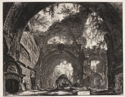 Baths in the Villa Adriana at Tivoli by Giovanni Battista Piranesi
