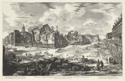Baths of Diocletian in Rome (title on object) Views of Rome (series title) Views of Rome drawn and engraved by Giambattista Piranesi, Venetian architect (series title) by Giovanni Battista Piranesi
