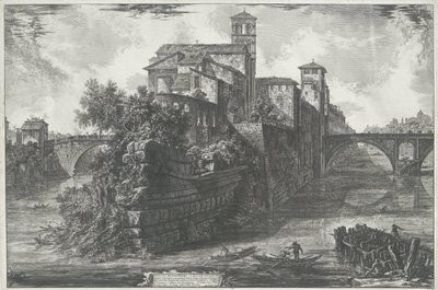 Tiber Island in Rome (series title) by Giovanni Battista Piranesi