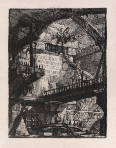 Title Plate, Plate 1 from Carceri by Giovanni Battista Piranesi