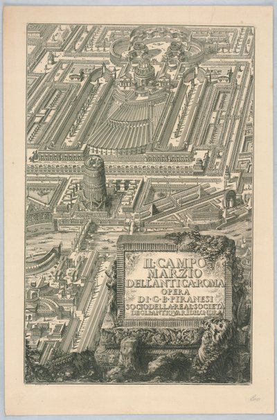 Title page, "Il Campo Marzio dell