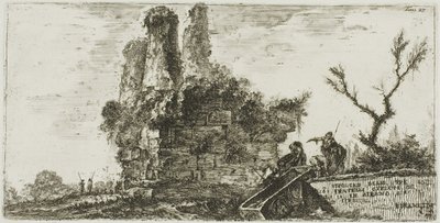 Tomb of the Three Curiatii Brothers in Albano, plate 27 from Some Views of Triumphal Arches and Other Monuments by Giovanni Battista Piranesi