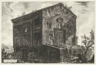 Tomb of Aspasia Annia Regilla in Rome by Giovanni Battista Piranesi