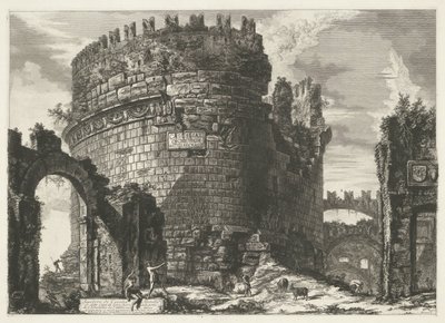 Tomb of Caecilia Metella in Rome (Views of Rome) by Giovanni Battista Piranesi