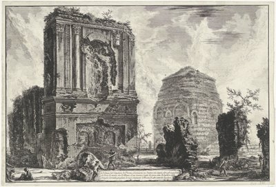 Tombs of Licinianus Piso and the Cornelius Family Along the Via Appia (Views of Rome) by Giovanni Battista Piranesi