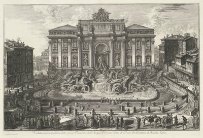 Trevi Fountain in Rome by Giovanni Battista Piranesi