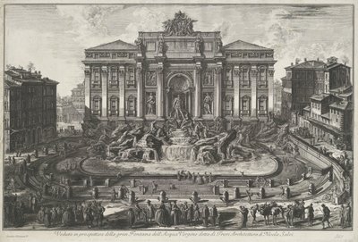 Trevi Fountain in Rome by Giovanni Battista Piranesi