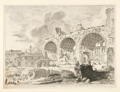 View of the Remains of the Dining Room of Nero by Giovanni Battista Piranesi