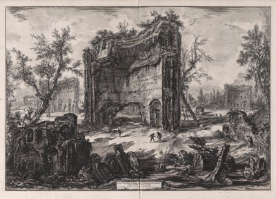 View of the Remains of the Buildings on the Second Floor of the Baths of Titus, from Views of Rome by Giovanni Battista Piranesi