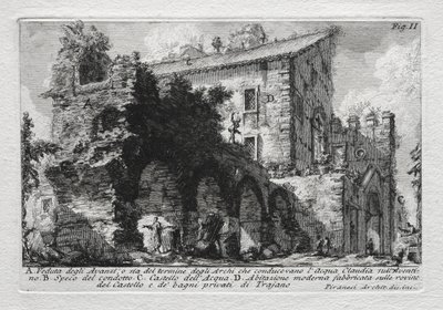 View of the Remains, or the End of the Arches that Conducted the Aqua Julia by Giovanni Battista Piranesi