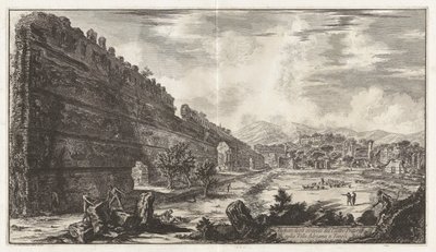 View of the Remains of the Praetorian Fort in Hadrian