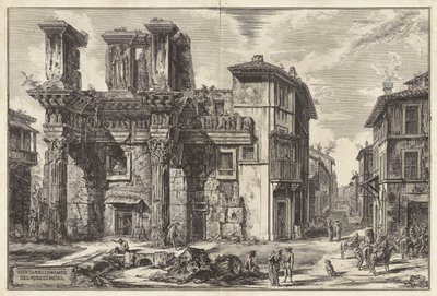View of the Remains of the Forum of Nerva, from Views of Rome by Giovanni Battista Piranesi