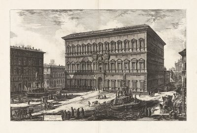 View of the Palazzo Farnese, from Views of Rome by Giovanni Battista Piranesi