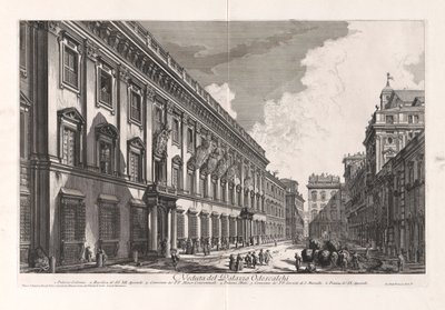View of the Odescalchi Palace, from Views of Rome by Giovanni Battista Piranesi