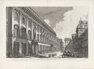 View of the Palazzo Odescalchi, from Vedute di Roma by Giovanni Battista Piranesi