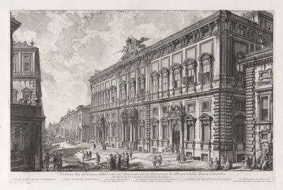 View of the Palazzo Built on the Quirinal for the Secretary of the Briefs and the Sacred Council, from Vedute di Roma by Giovanni Battista Piranesi