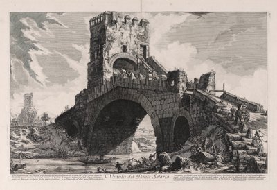 View of the Salario Bridge, from Views of Rome by Giovanni Battista Piranesi