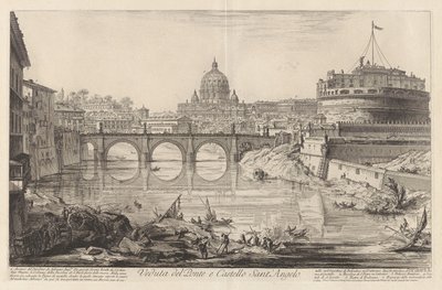 View of the Bridge and Castel Sant