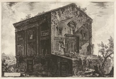View of the Temple of the Camenae, Formerly Surrounded by a Forest in the Egeria Valley by Giovanni Battista Piranesi