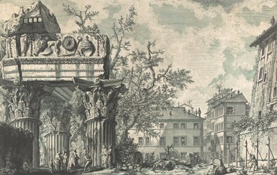View of the Temple of Jupiter Tonans by Giovanni Battista Piranesi