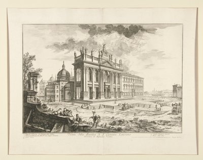 View of the Basilica of S. Giovanni Laterano, from Vedute di Roma by Giovanni Battista Piranesi