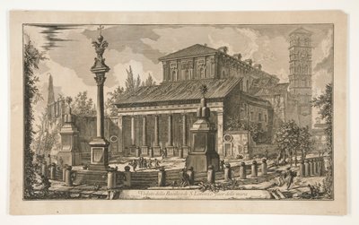 View of S. Lorenzo outside the walls, from Vedute di Roma by Giovanni Battista Piranesi