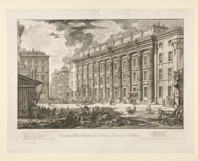 View of the Customs House in Piazza di Pietra, from Vedute di Roma by Giovanni Battista Piranesi
