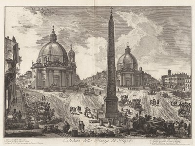 View of the Piazza del Popolo, from Views of Rome by Giovanni Battista Piranesi
