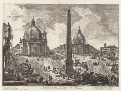 View of the Piazza del Popolo, from Views of Rome by Giovanni Battista Piranesi