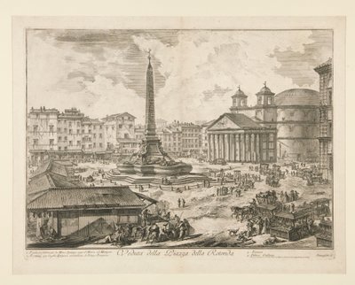 View of the Piazza della Rotonda, from Views of Rome by Giovanni Battista Piranesi