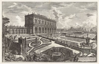 View of the Villa of His Eminence Cardinal Alessandro Albani, outside Porte Salaria, from Views of Rome by Giovanni Battista Piranesi