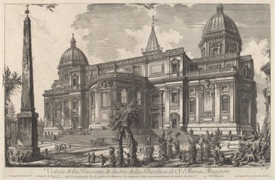 View of the Rear Facade of the Basilica of St. Mary Major by Giovanni Battista Piranesi