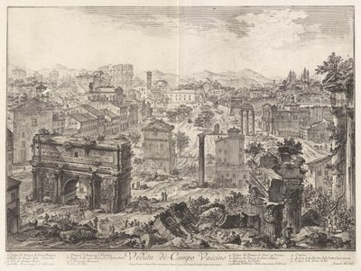 View of the Campo Vaccino (the Forum Romanum, from the Capitoline Hill), from Views of Rome by Giovanni Battista Piranesi