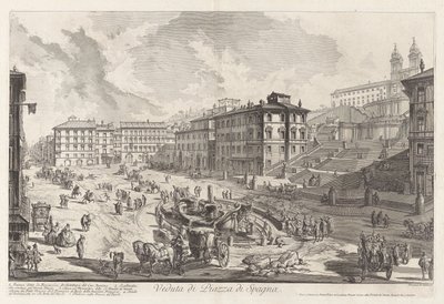 View of the Piazza di Spagna, from Views of Rome by Giovanni Battista Piranesi