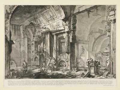 View of another part of the tomb chamber of L. Arruntius, from Le Antichità Romane by Giovanni Battista Piranesi