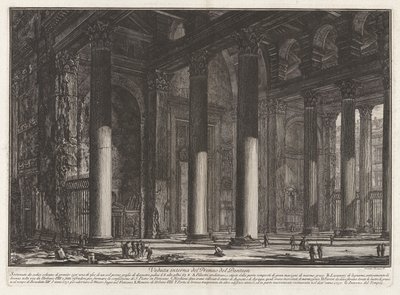 Interior View of the Pronaos of the Pantheon, from Vedute di Roma by Giovanni Battista Piranesi