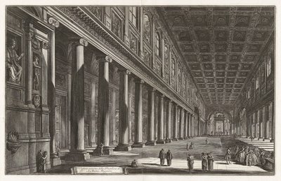 Interior View of the Basilica of Santa Maria Maggiore, from Views of Rome by Giovanni Battista Piranesi