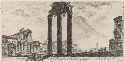 Vestiges of the Temple of Jupiter Stator by Giovanni Battista Piranesi
