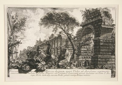 Ancient Aqueduct of the Acqua Marcia, from Della Magnificenza ed Architettura by Giovanni Battista Piranesi