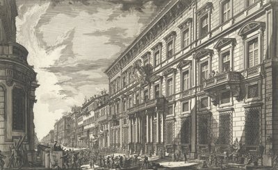 View along the Via del Corso of the Palazzo dell