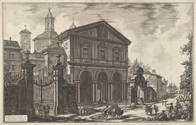 View of the Basilica of San Sebastiano fuori delle mura, ca. 1750 by Giovanni Battista Piranesi