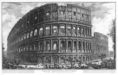View of the Colosseum in Rome by Piranesi by Giovanni Battista Piranesi