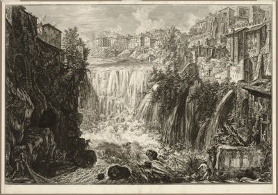 View of the Grand Cascade at Tivoli, from Views of Rome by Giovanni Battista Piranesi