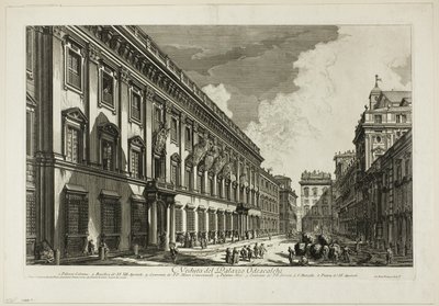 View of the Palazzo Odescalchi (from Views of Rome) by Giovanni Battista Piranesi