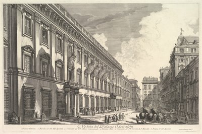 View of the Palazzo Odeschali, from Vedute di Roma by Giovanni Battista Piranesi