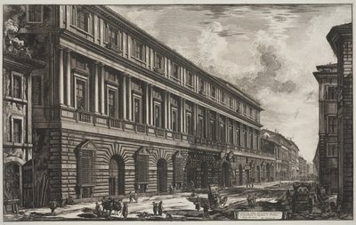 View of the Palazzo Stopani designed by Raphael of Urbino by Giovanni Battista Piranesi