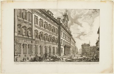 View of the Palazzo di Montecitorio, from Views of Rome by Giovanni Battista Piranesi